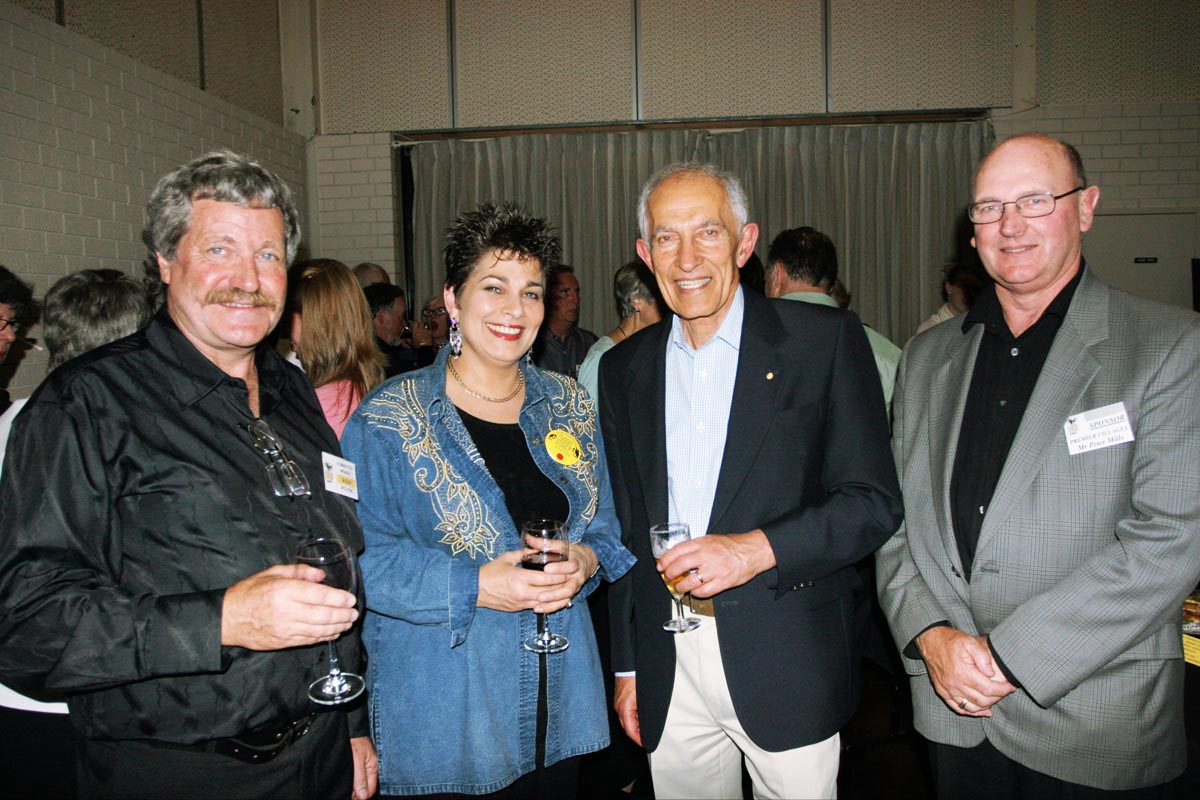 At the reception for The Governor of Victoria pictured with The President of the Jazz Club and one of the sponsors - Peter Mills